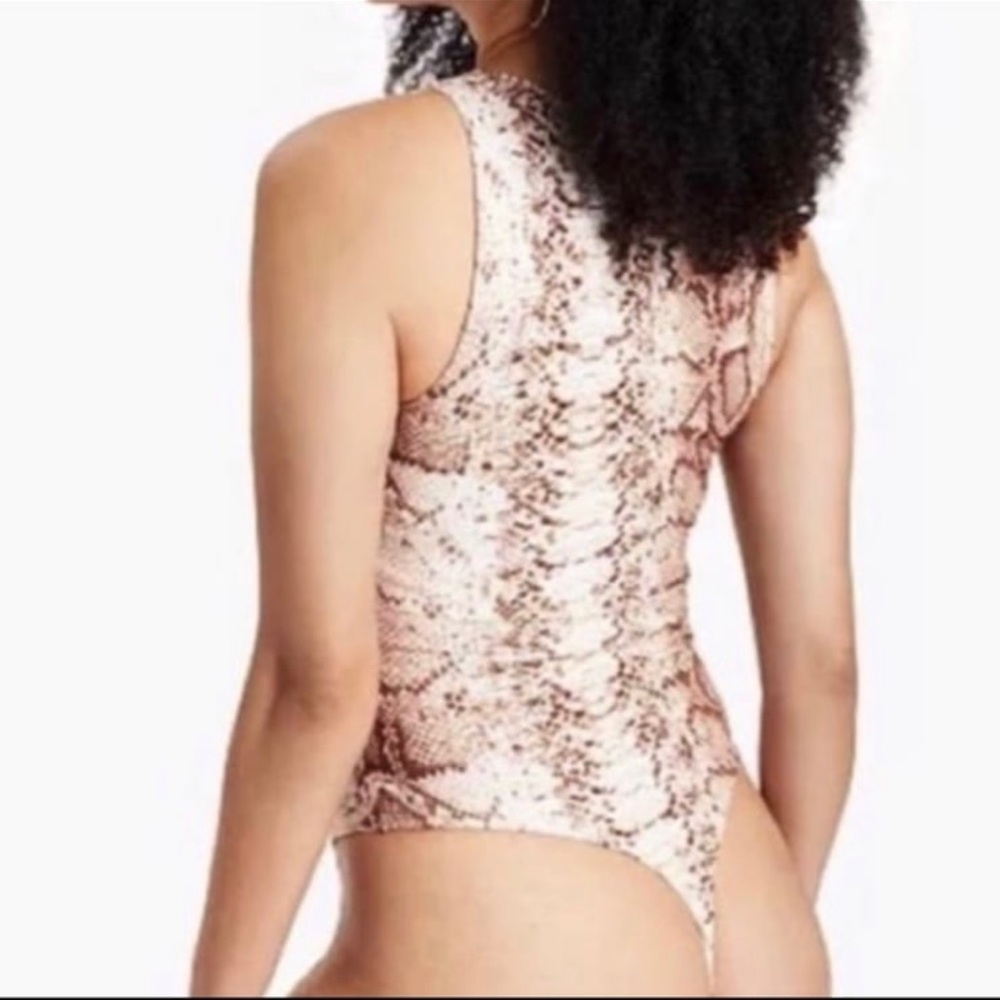 Macy’s | BAR | Python-Print Bodysuit - Picture 2 of 3
